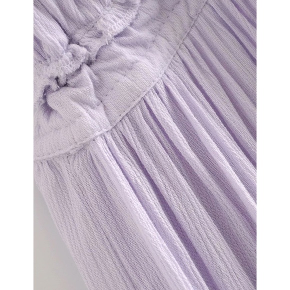 SOLD OUT Lavender Swiss Dot Halter Dress - Picture 8 of 16